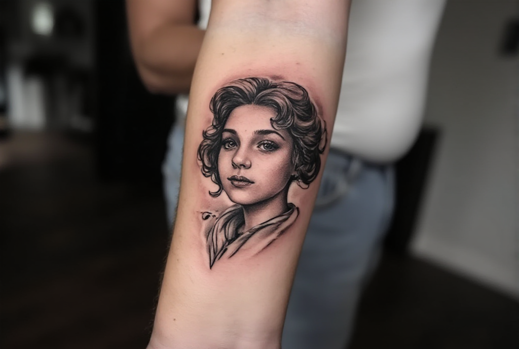 girl tattoo