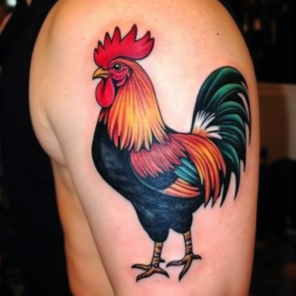 rooster tattoo