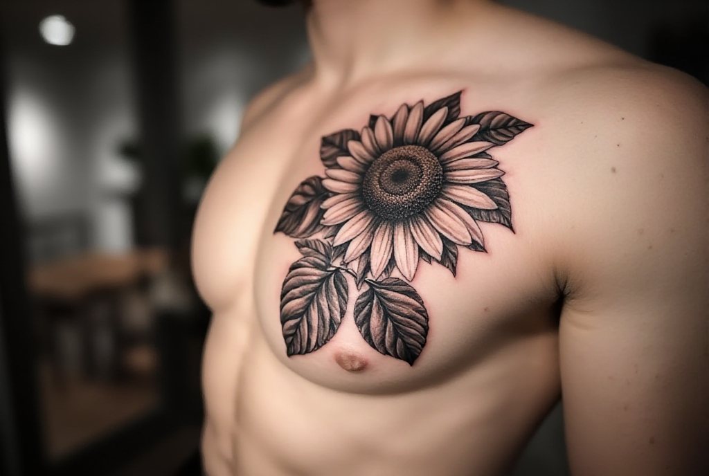 sunflower tattoo