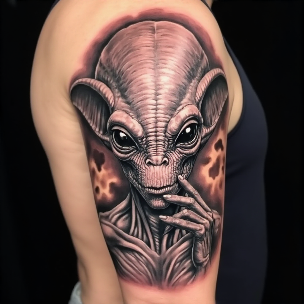 alien tattoo
