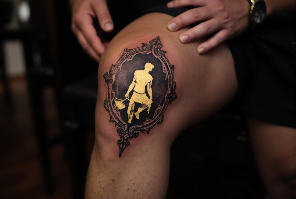 gold tattoo