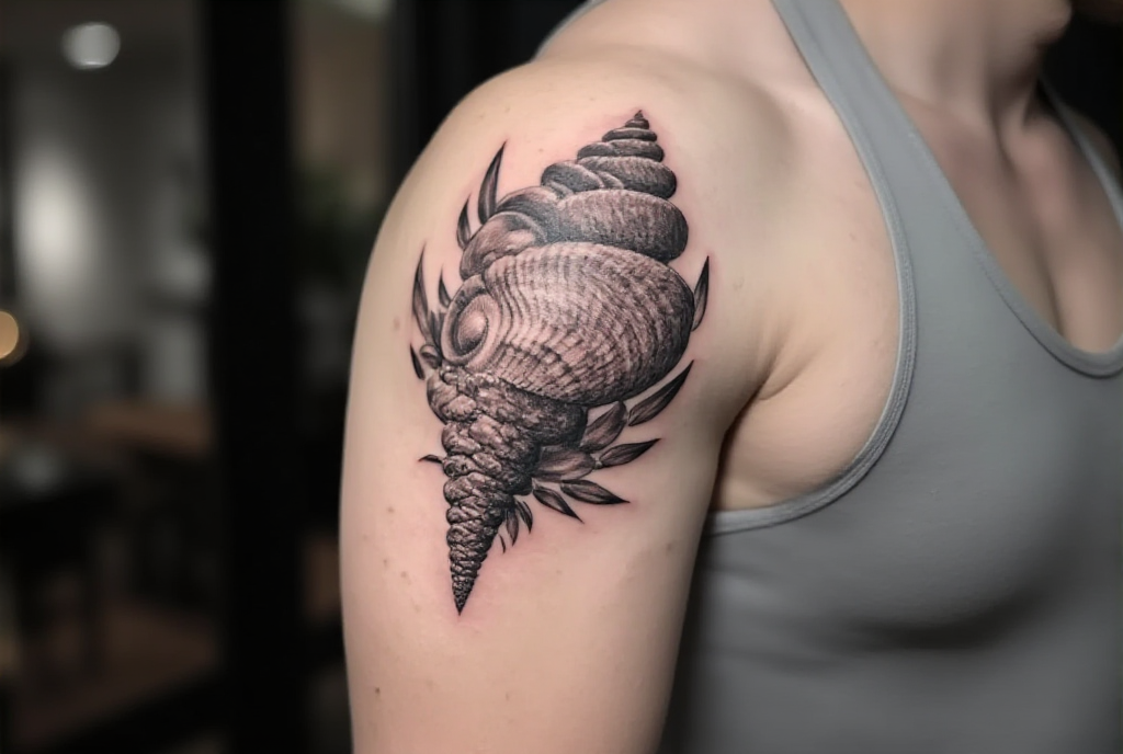 seashell tattoo