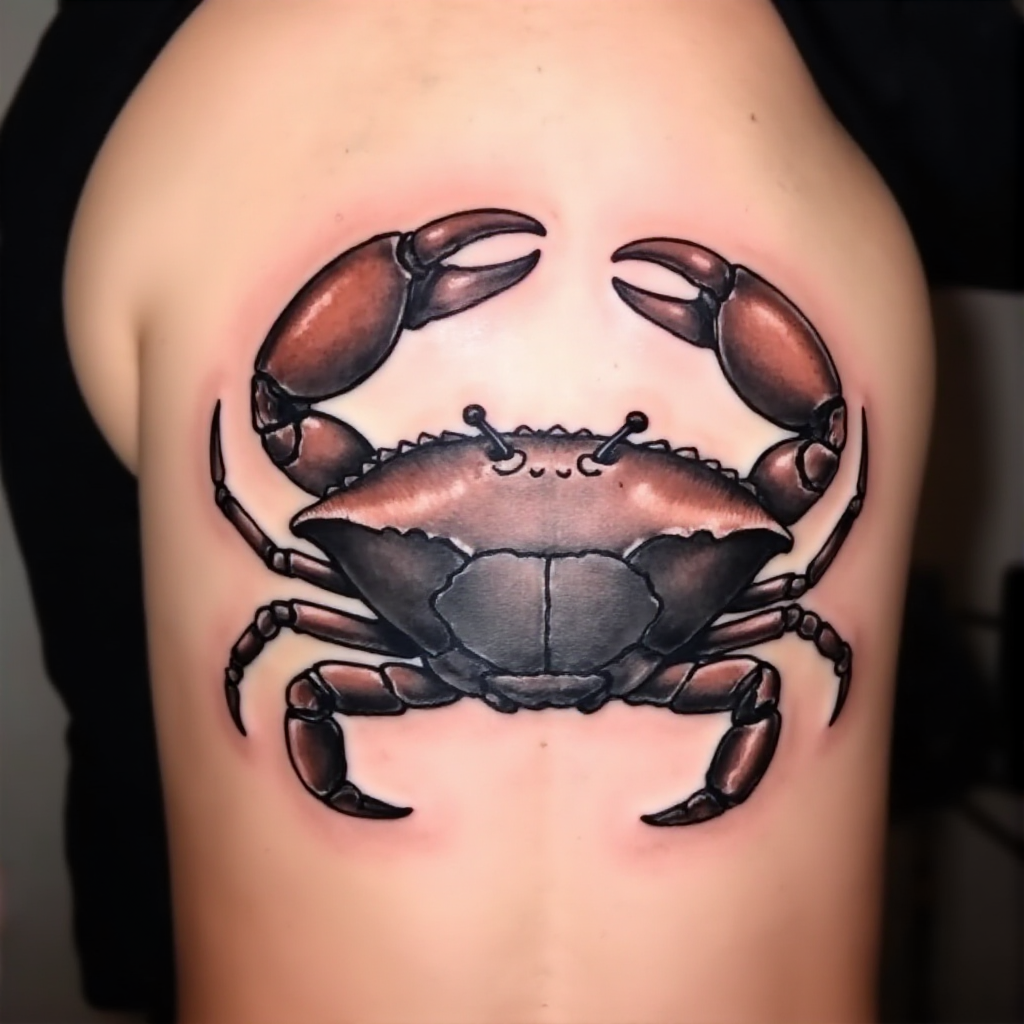 crab tattoo