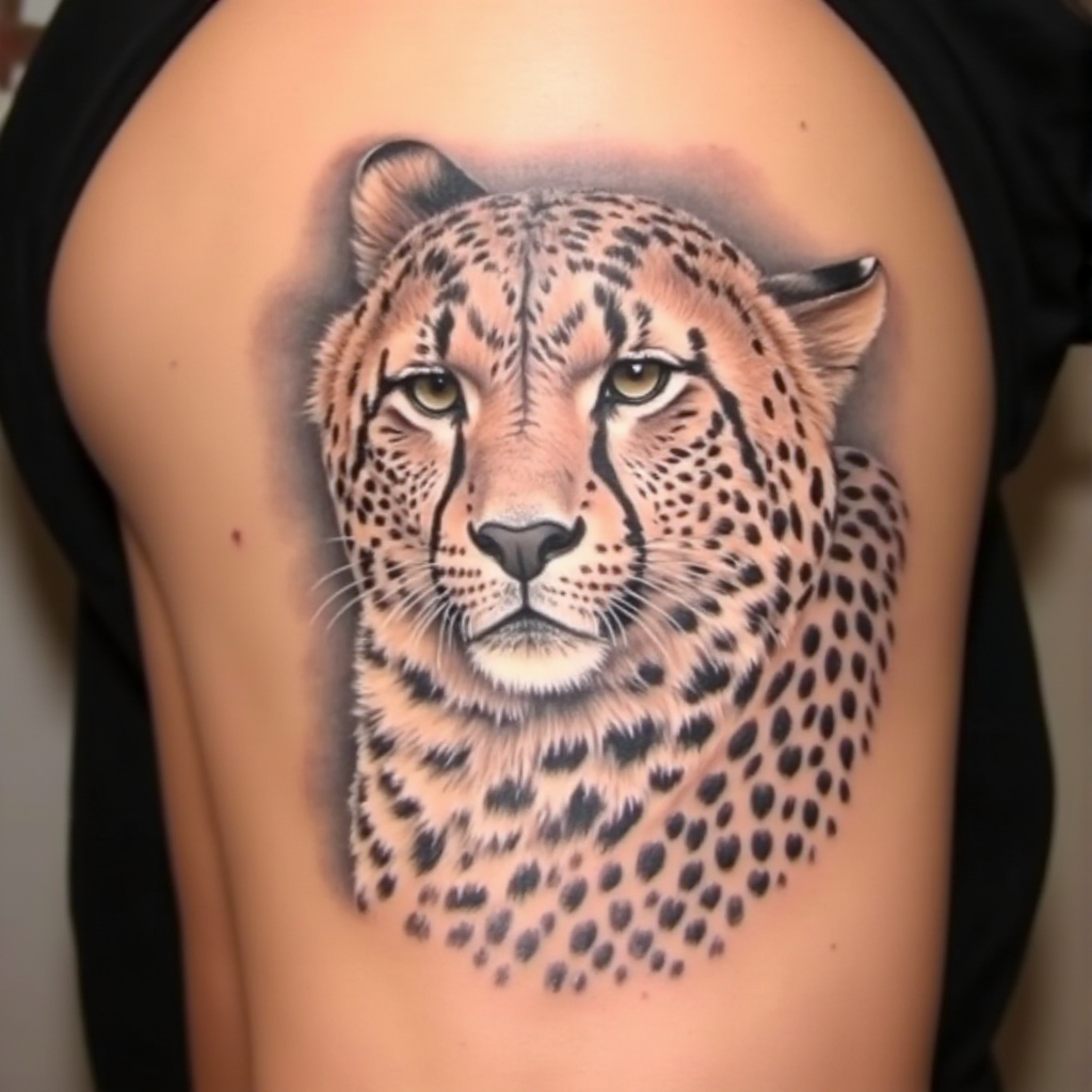 cheetah tattoo