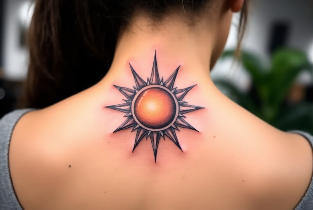sun tattoo