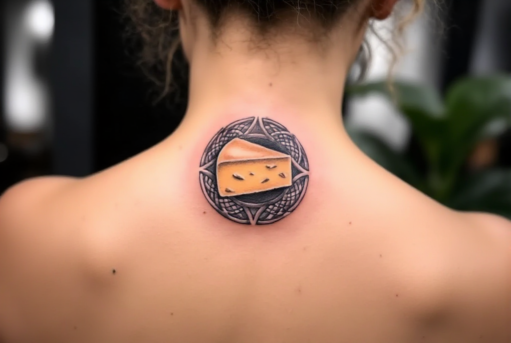 cheese tattoo