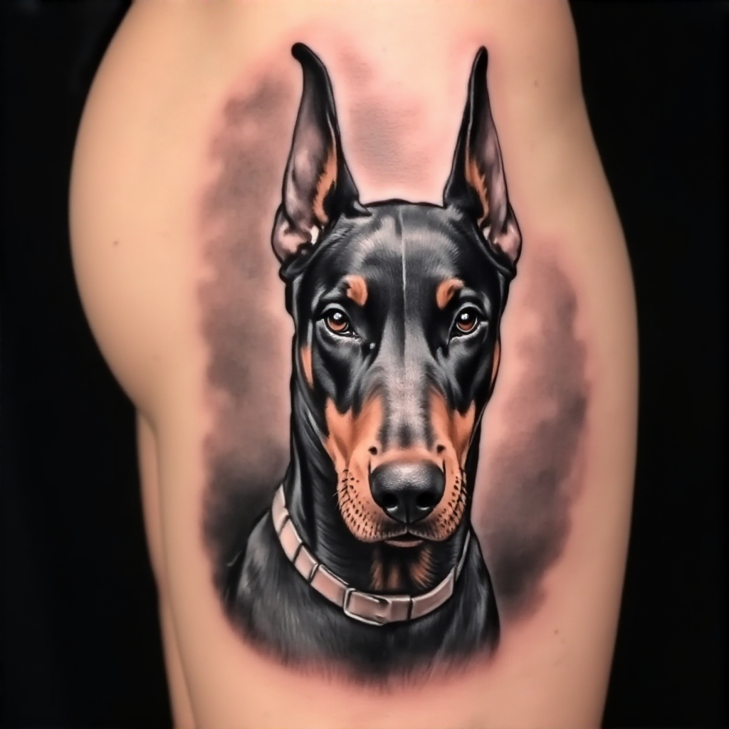doberman tattoo