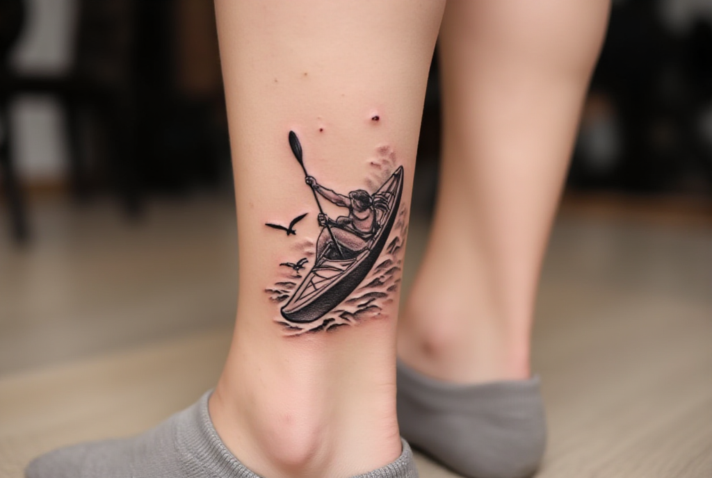 kayak tattoo