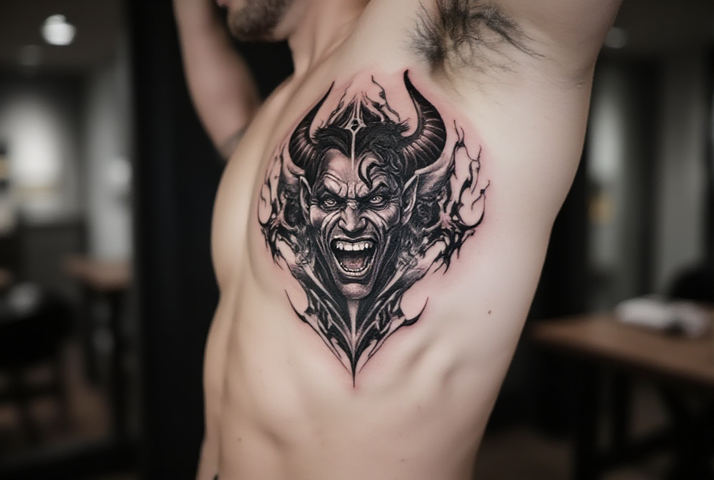 evil tattoo