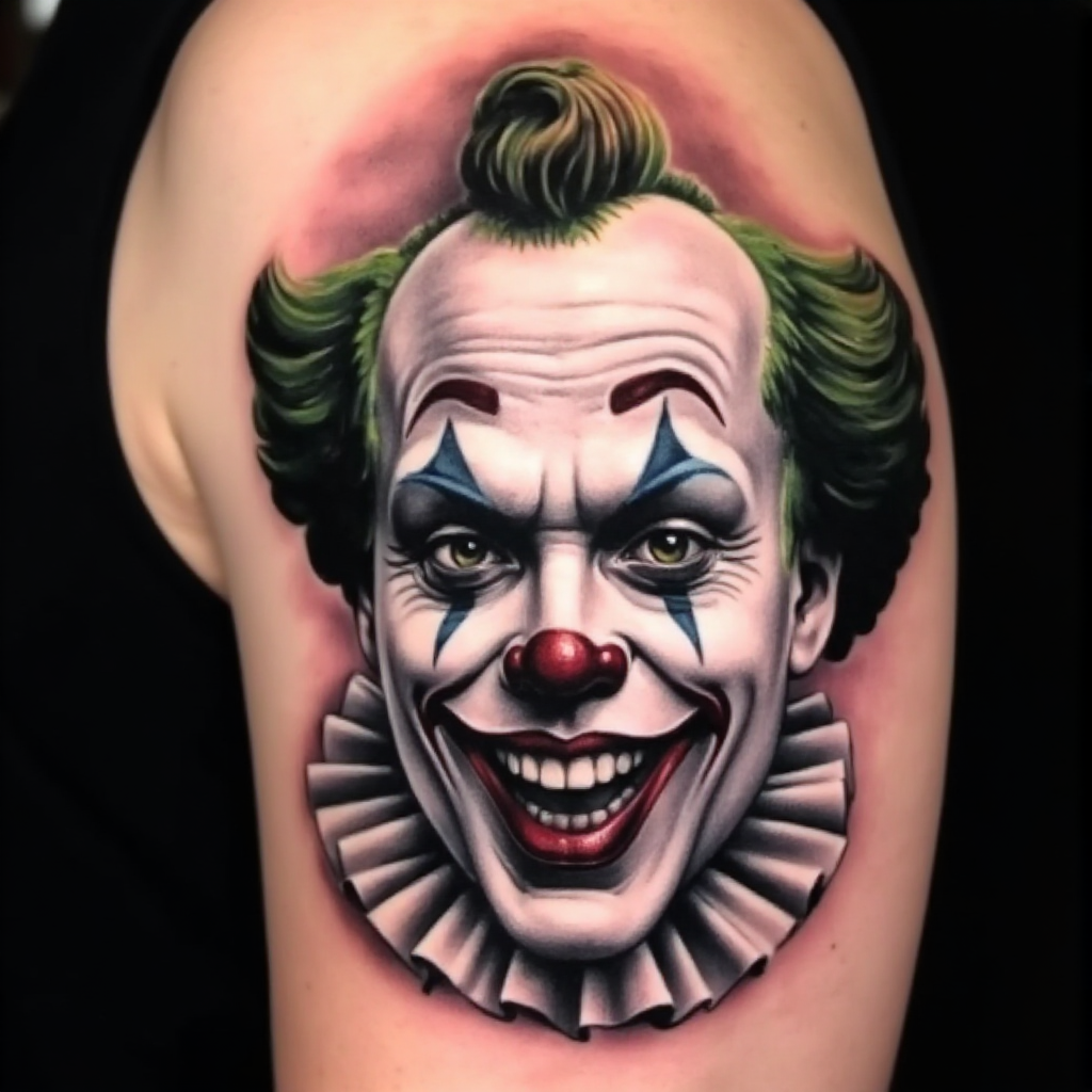 clown tattoo