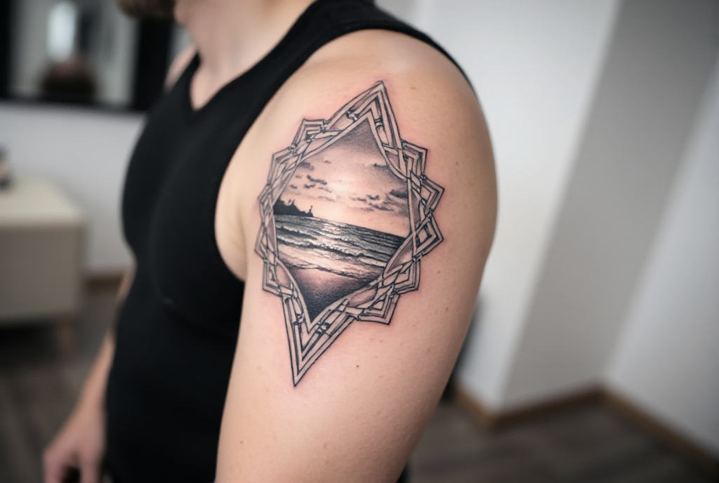 beach tattoo