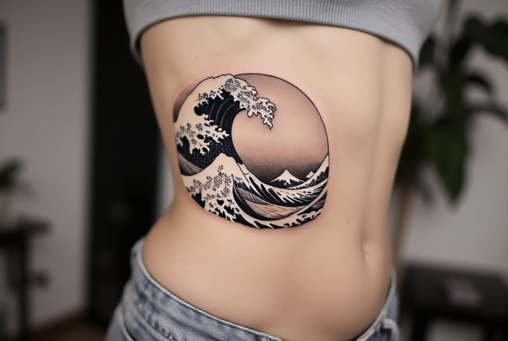 wave tattoo