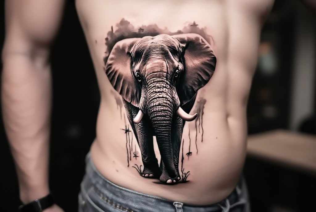 elephant tattoo