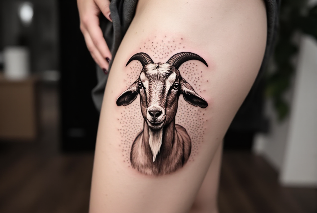 goat tattoo