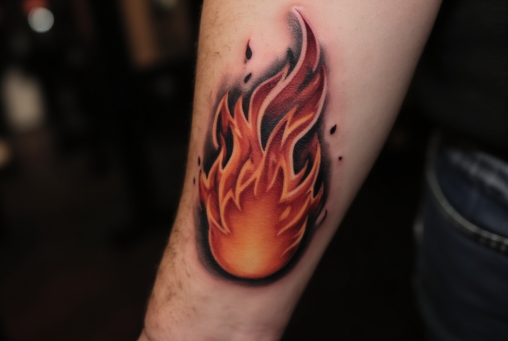 flame tattoo