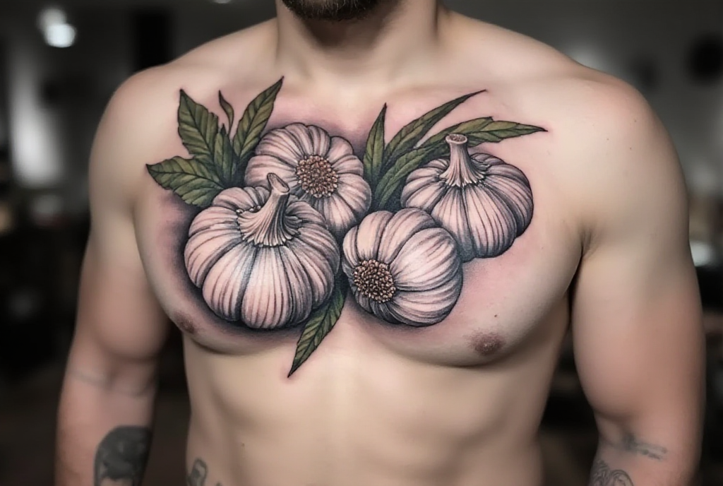 garlic tattoo