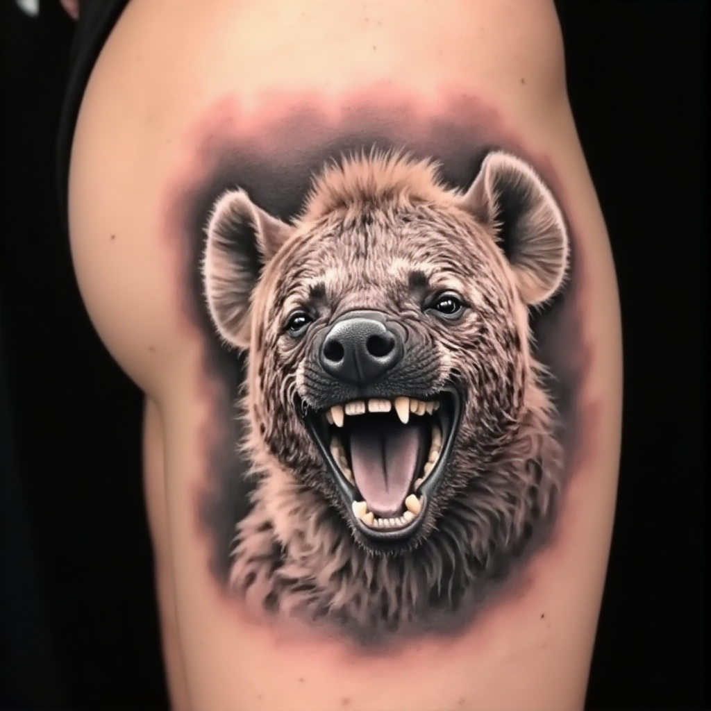 hyena tattoo