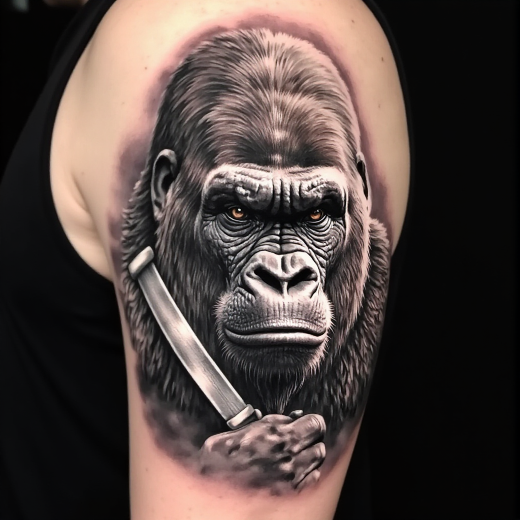 gorilla tattoo