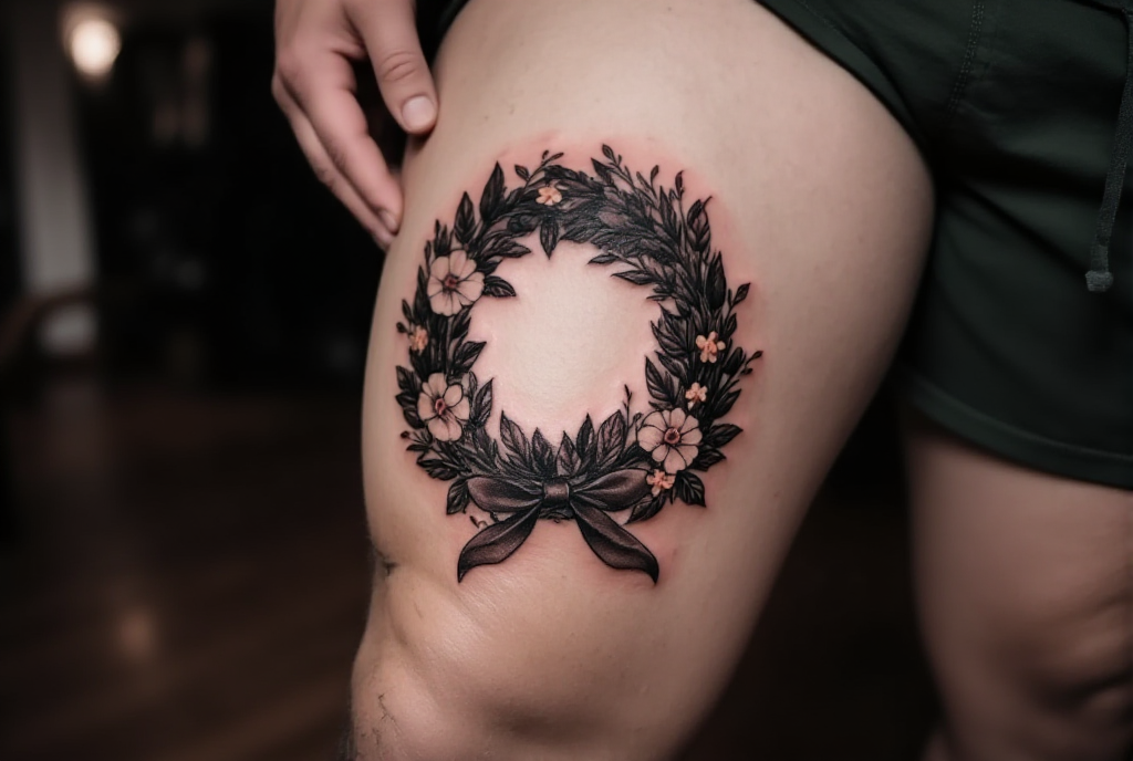 wreath tattoo