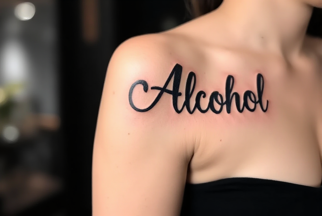 alcohol tattoo
