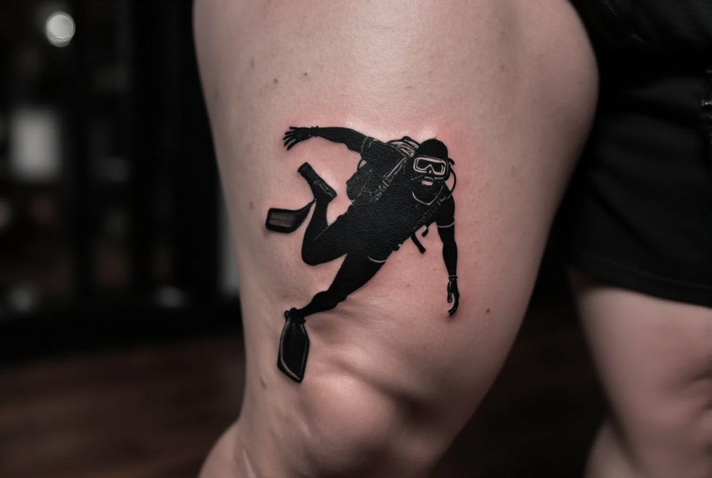 dive tattoo