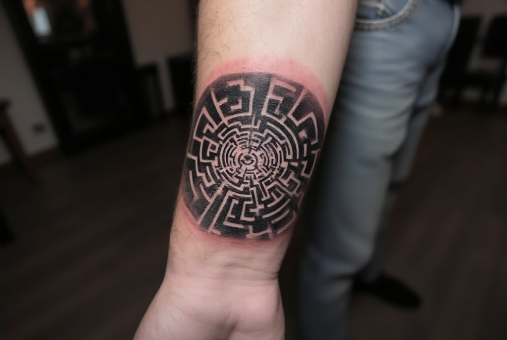 maze tattoo