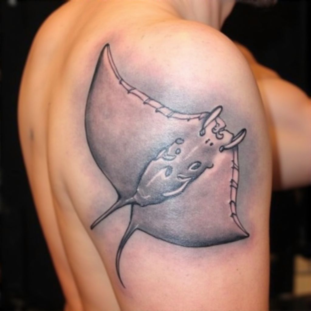 manta-ray tattoo