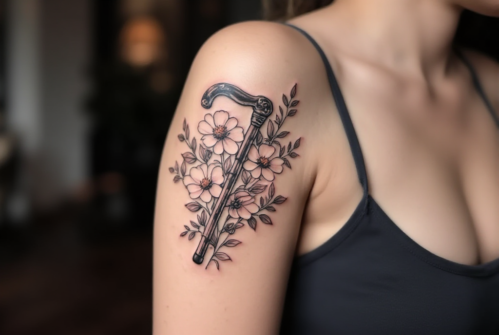 cane tattoo