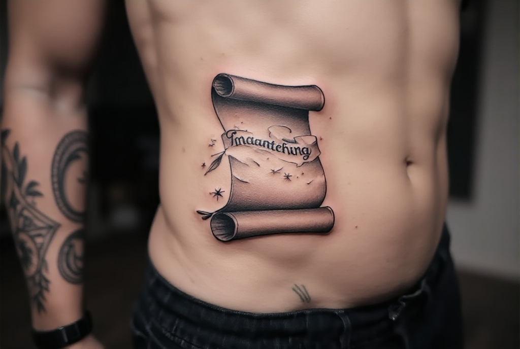 scroll tattoo