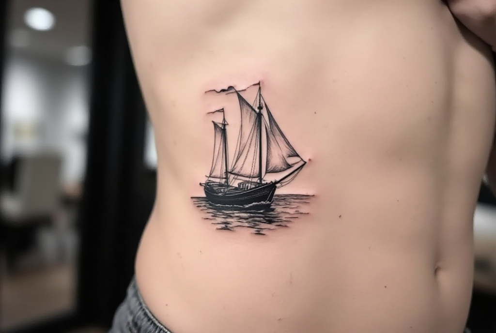 boat tattoo