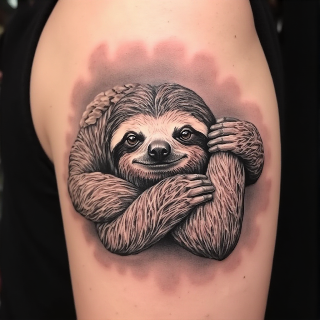 sloth tattoo