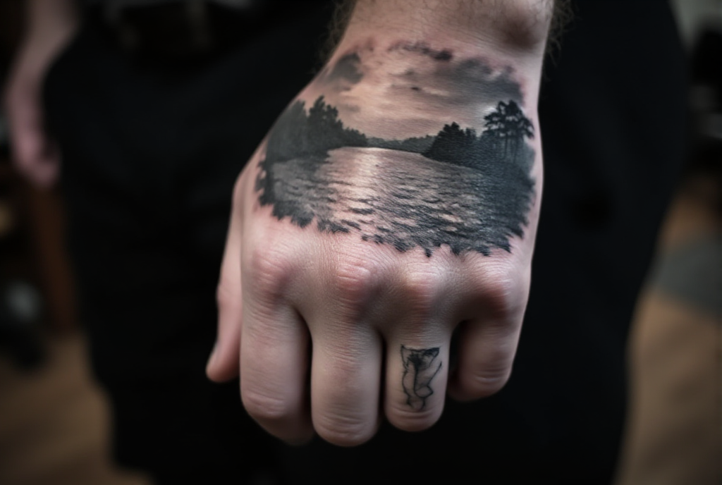 river tattoo