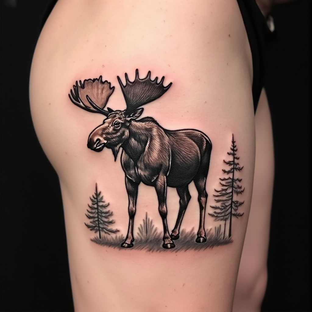 moose tattoo