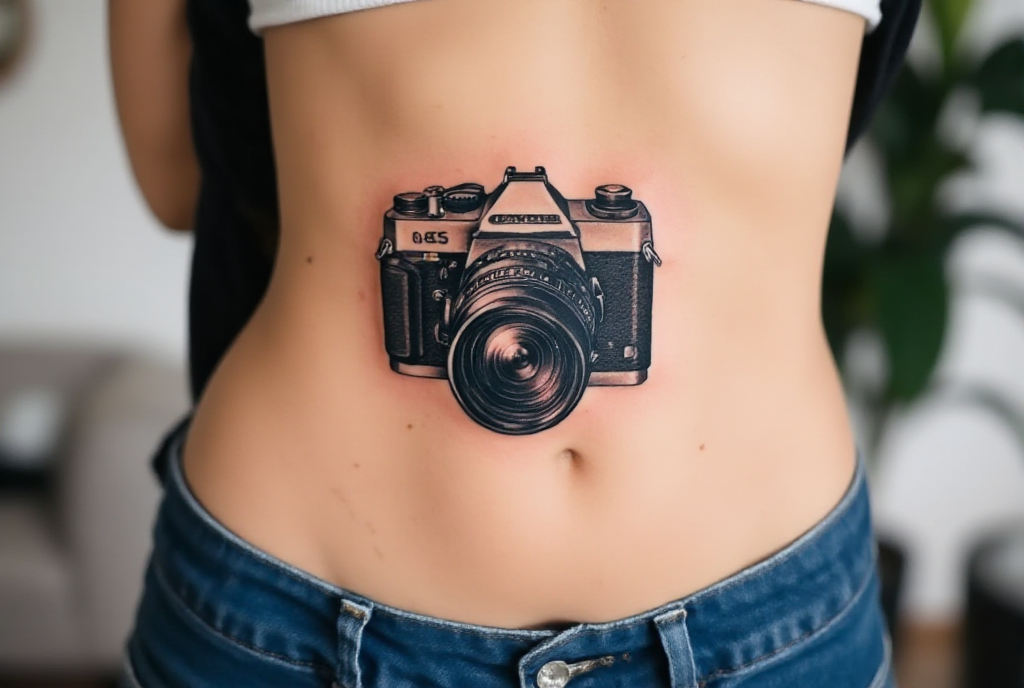 camera tattoo