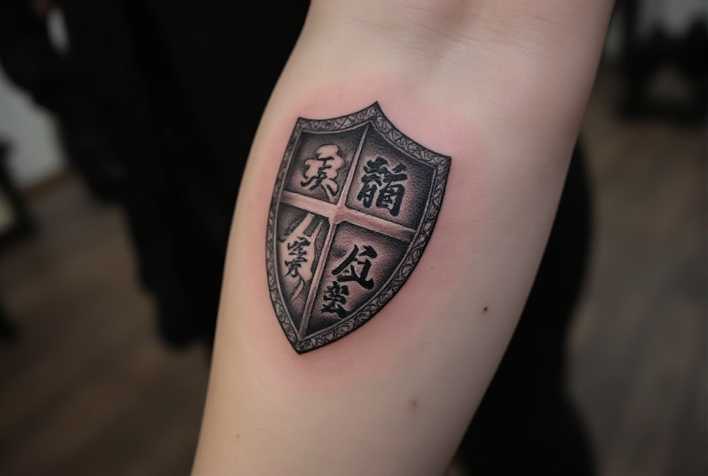 shield tattoo
