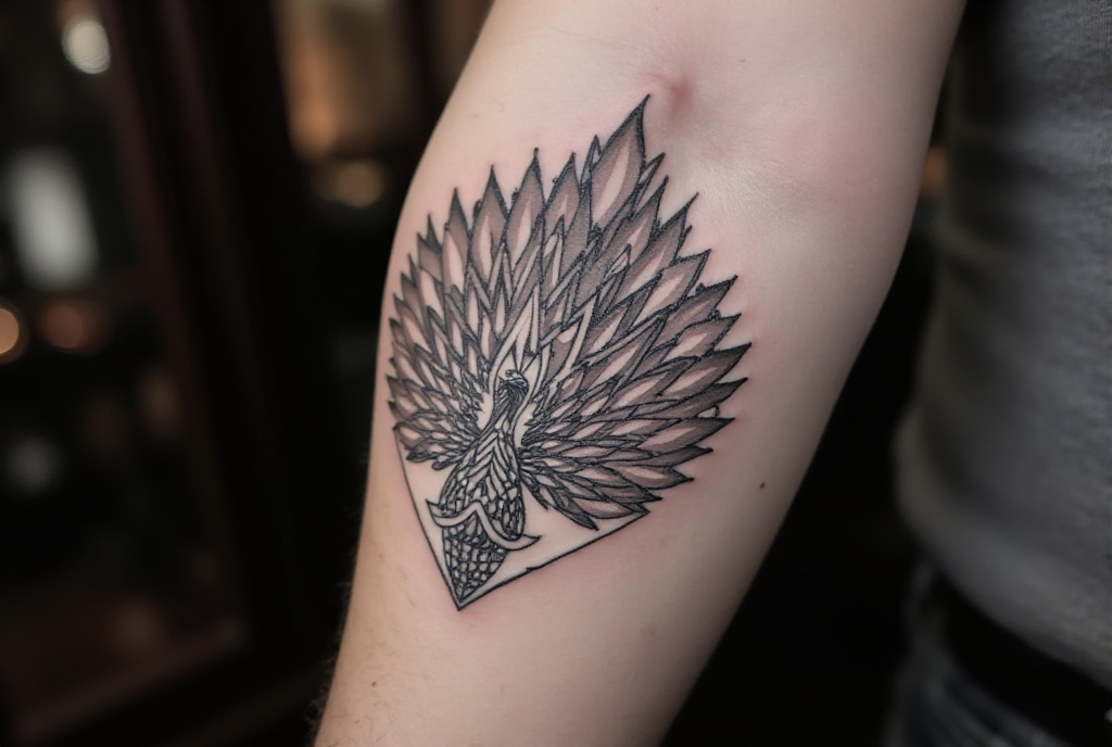 peacock tattoo