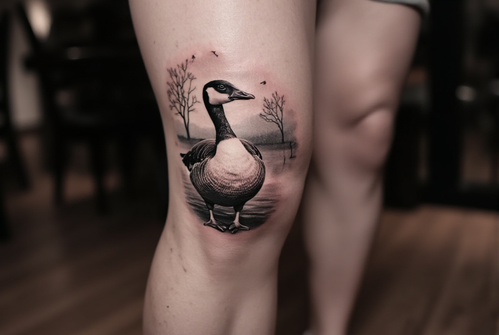 goose tattoo
