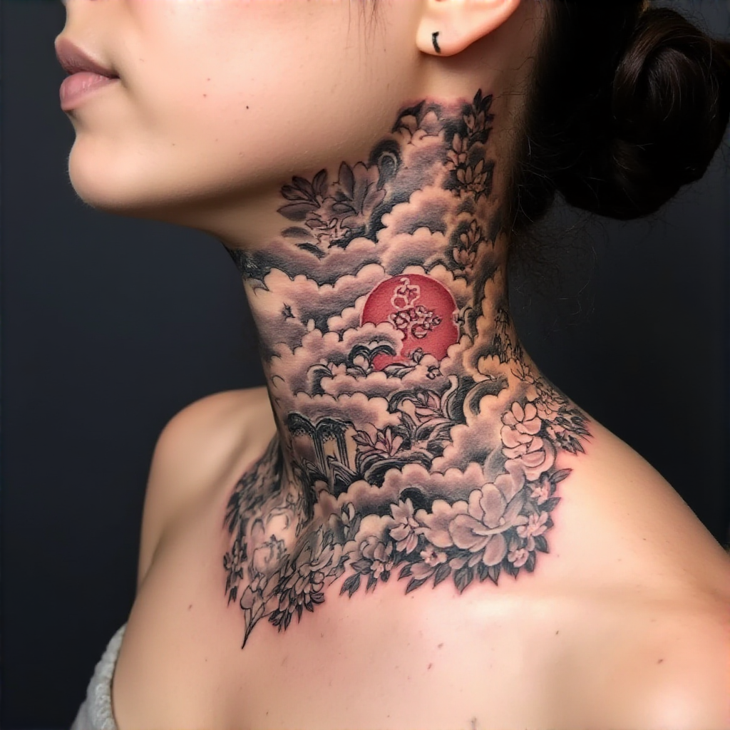 neck tattoo