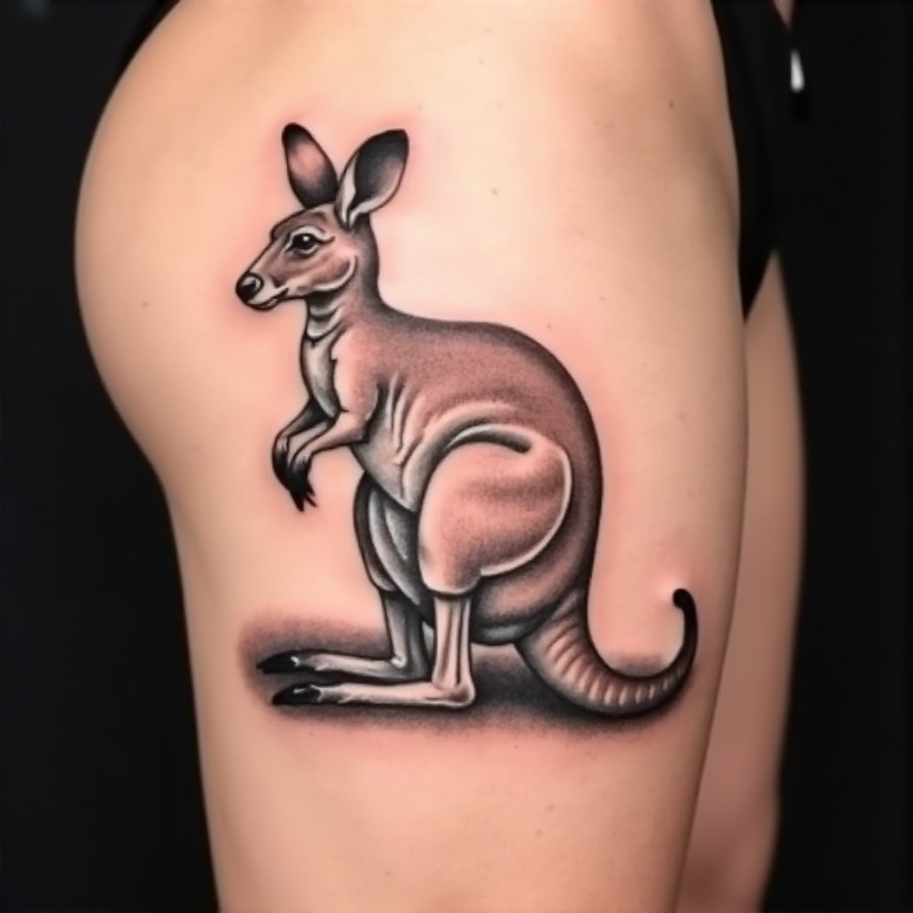 kangaroo tattoo