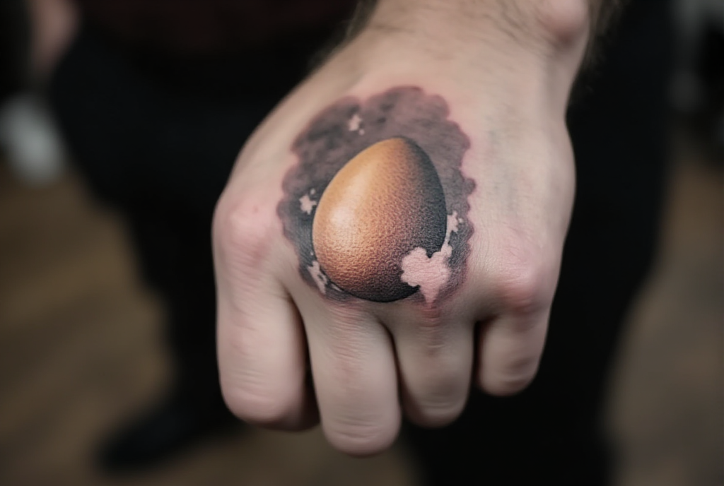 egg tattoo