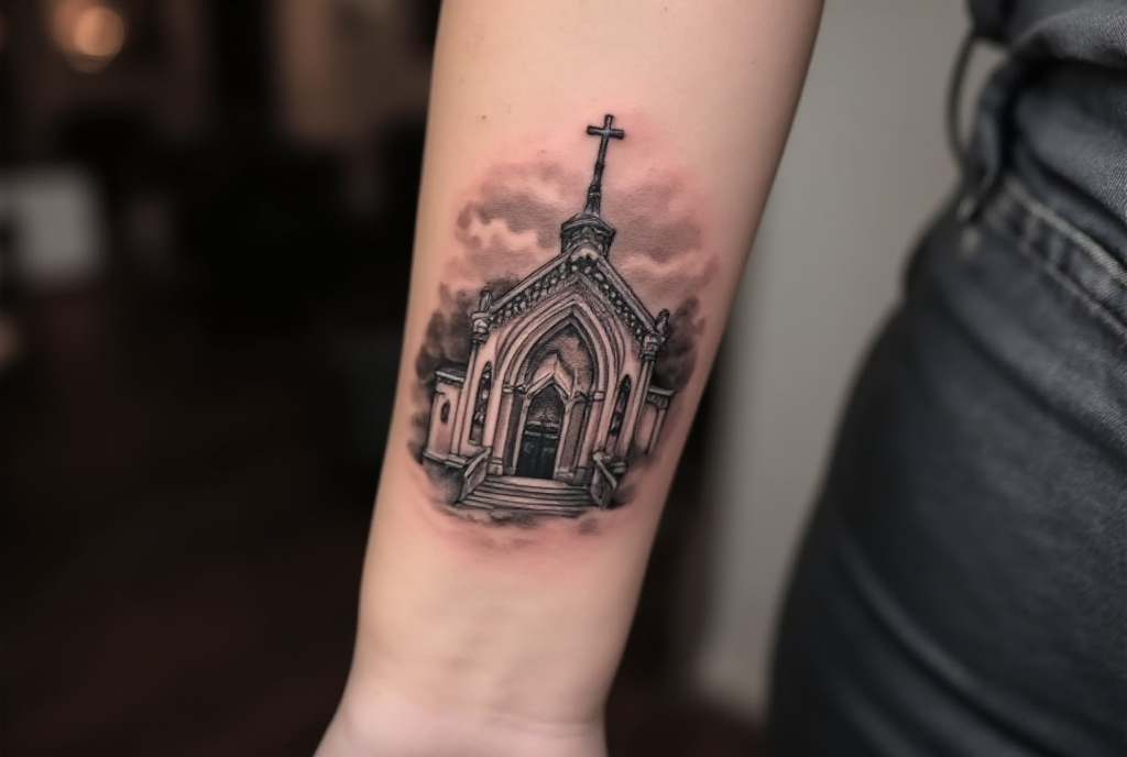 church tattoo
