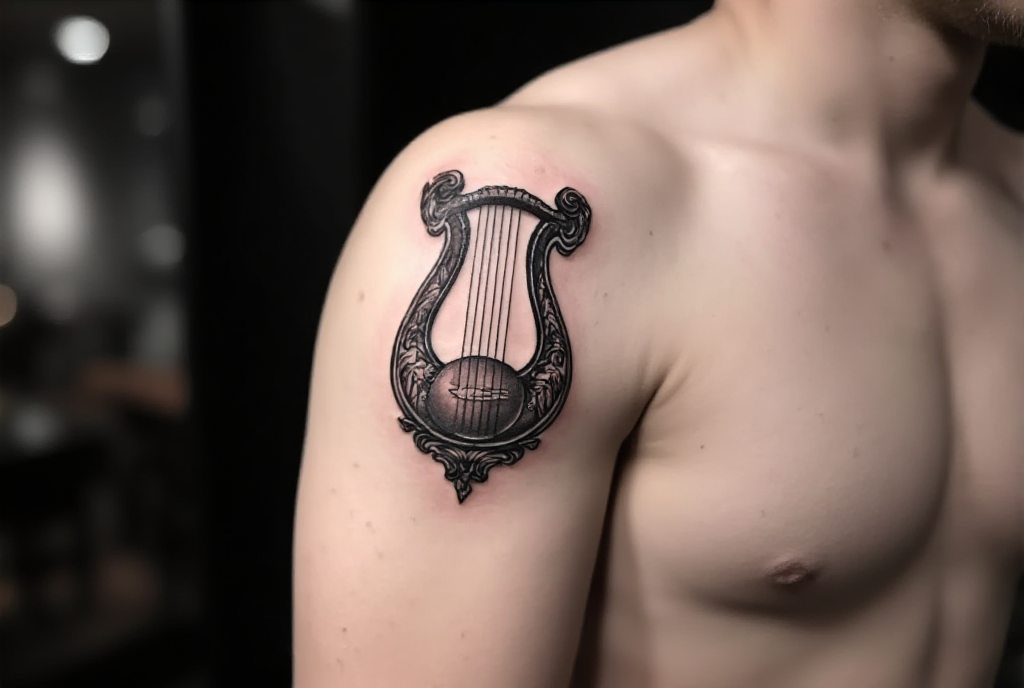 lyre tattoo