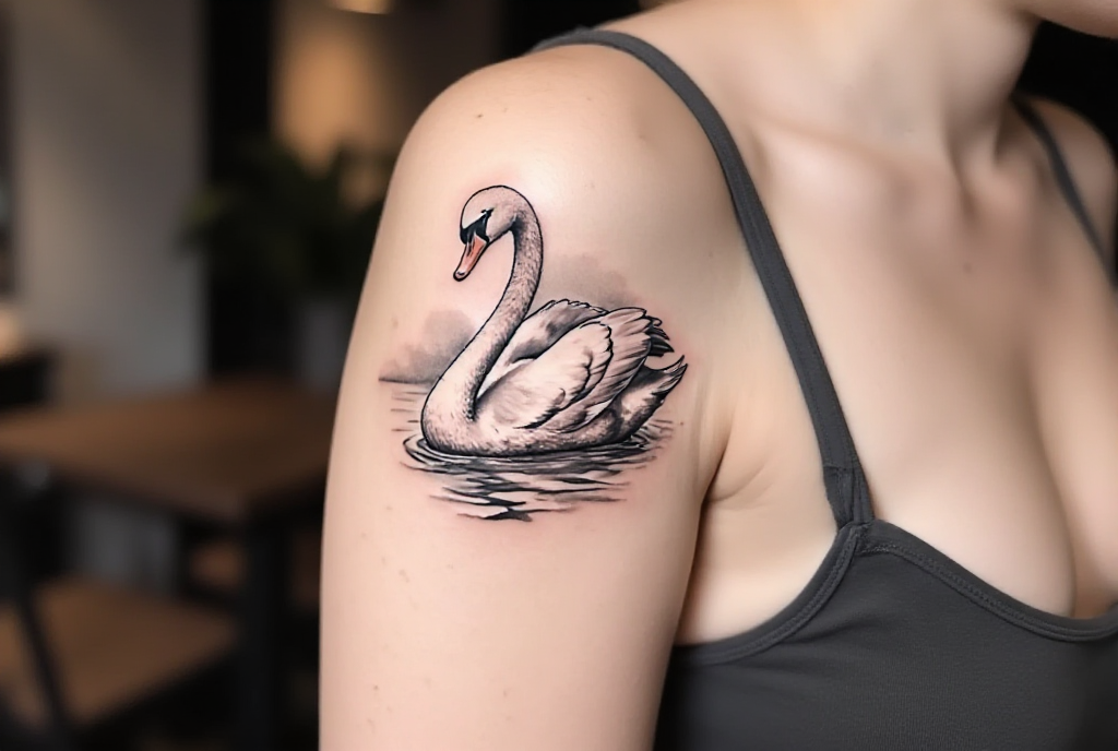 swan tattoo
