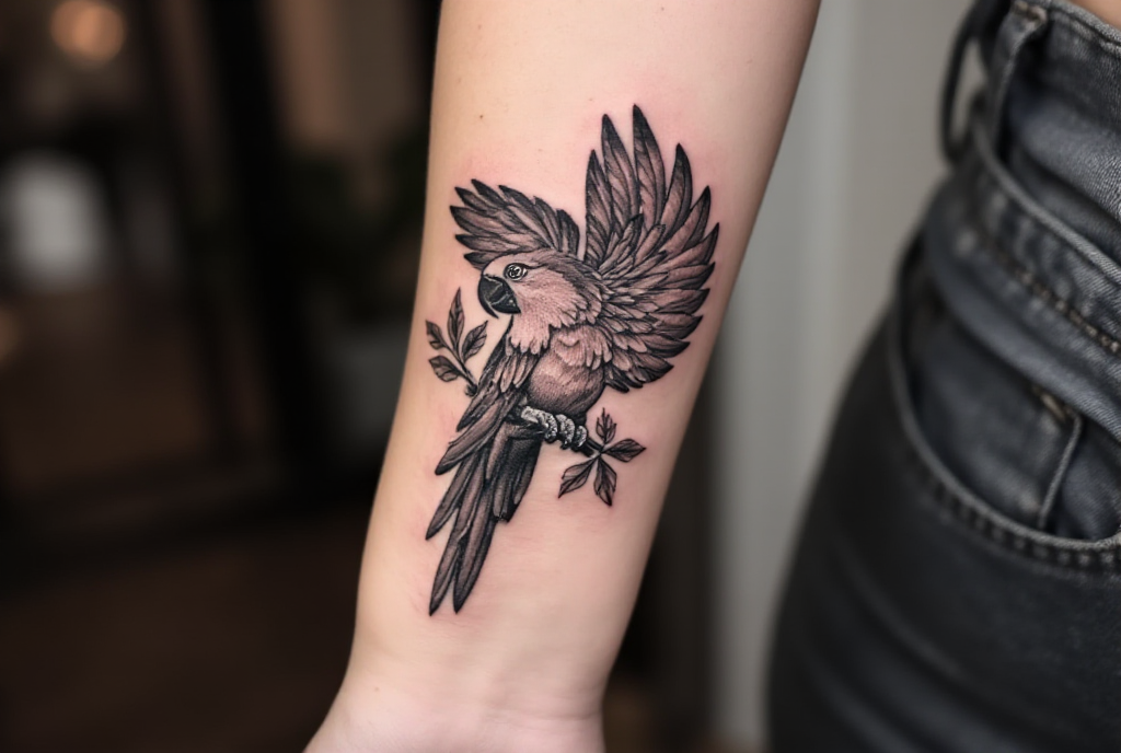 parrot tattoo