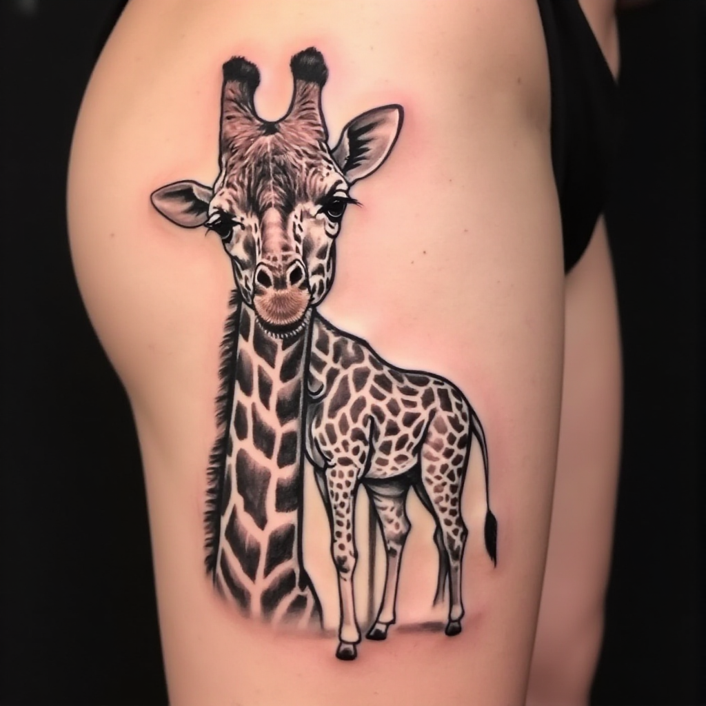 giraffe tattoo
