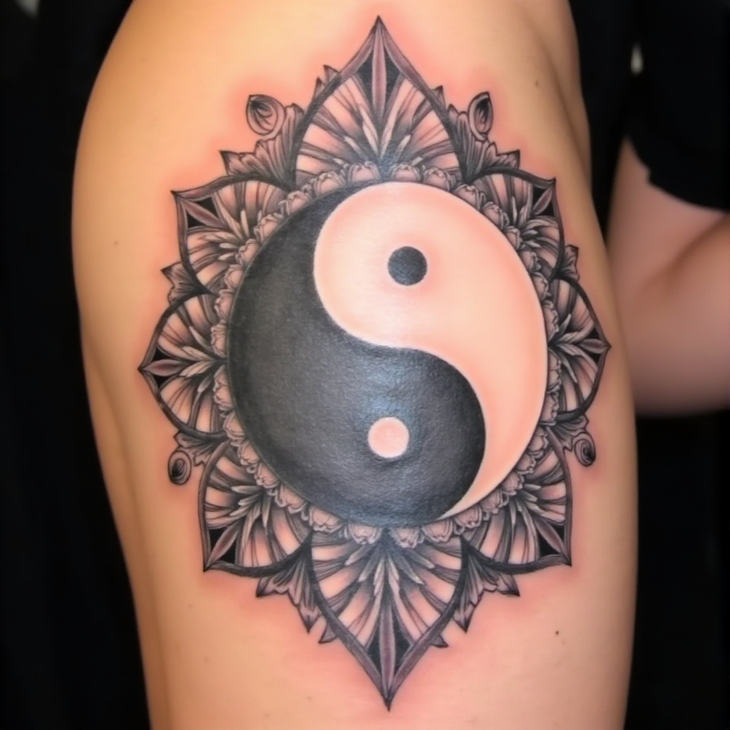 yin-yang tattoo