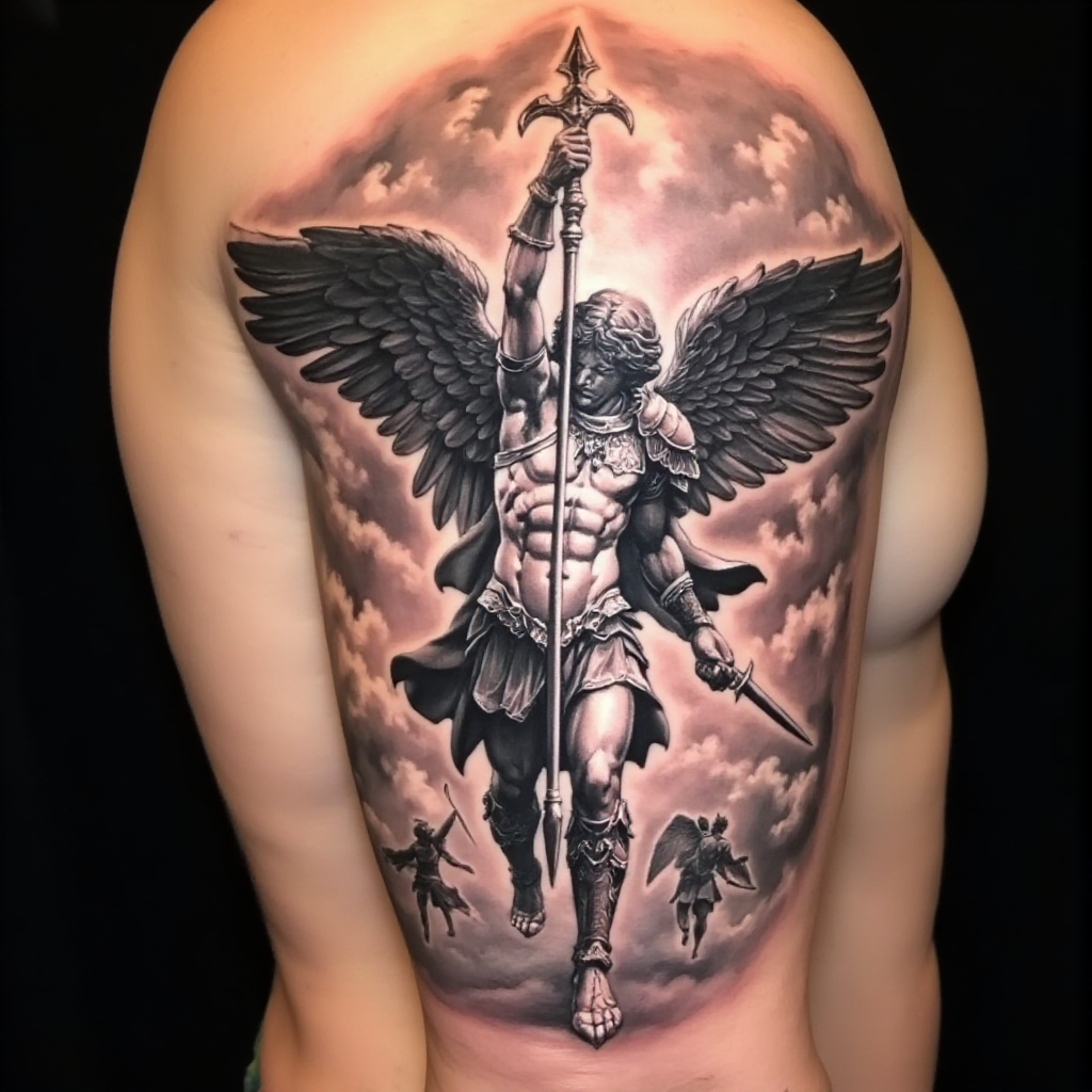 angel tattoo